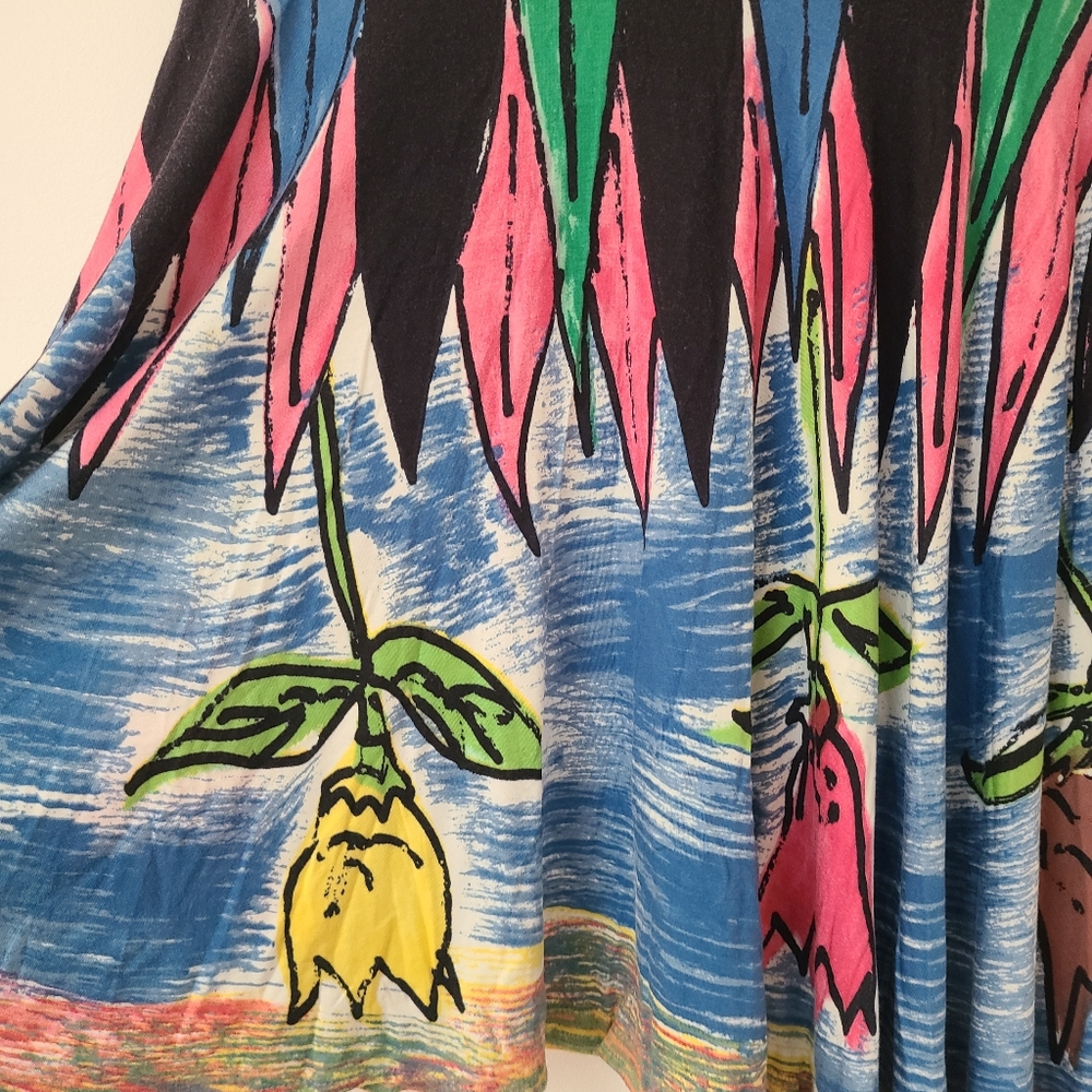 Ric Rac Colorful Flower Print Skirt - Picture 3 of 7